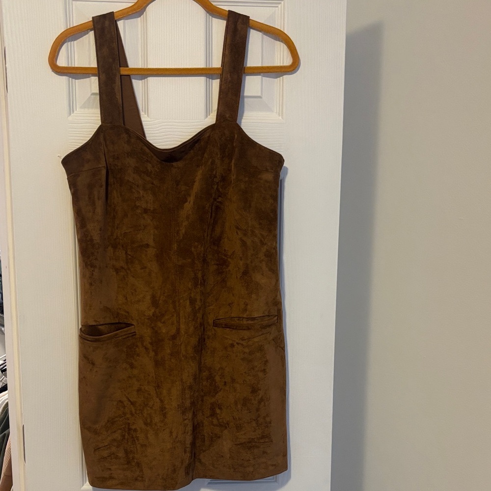 Abercrombie & Fitch Brown Suede Mini Dress
